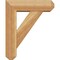 Ekena Millwork Traditional Craftsman Rough Sawn Bracket w/ Offset Brace, Western Red Cedar, 6"W x 18"D x 22"H BKT0604X18X22TRA04RWR - alternate 3